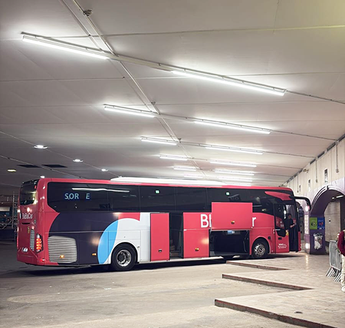 Réfection éclairage gare de Bercy