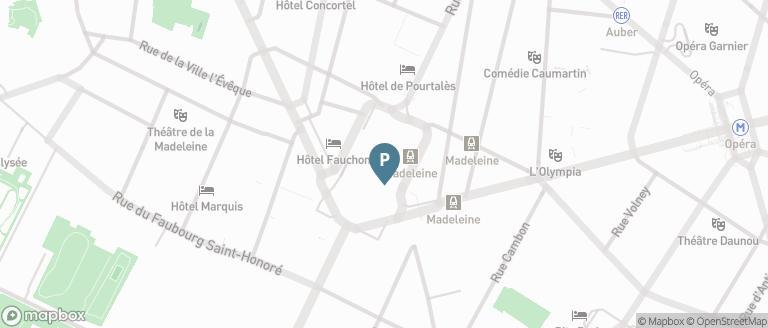 Localisation parking Madeleine Tronchet - Saemes
