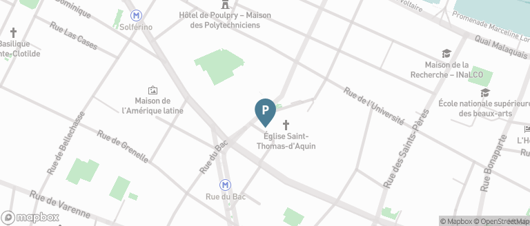 Carte parking Saemes Bac