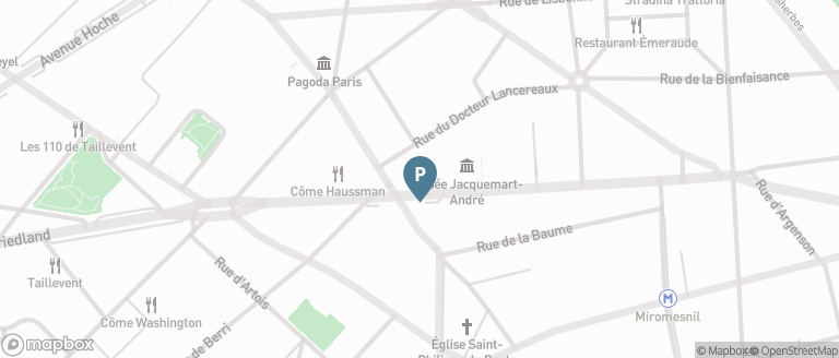 Carte parking Saemes Haussmann Berri