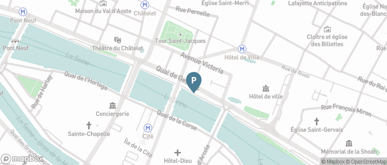 Carte parking Saemes Hôtel de Ville