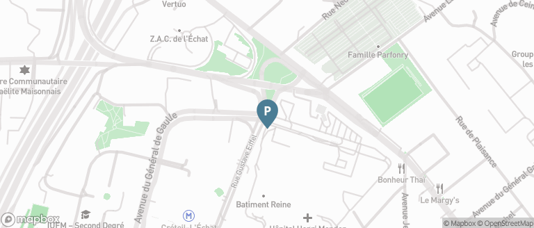 Carte parking Saemes Hôpital Henri Mondor