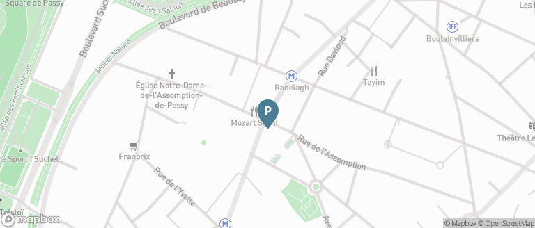 Carte parking Saemes Mozart