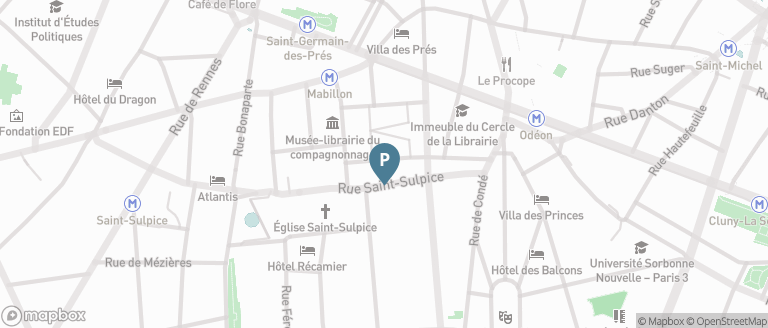 Carte parking Saemes Marché St Germain
