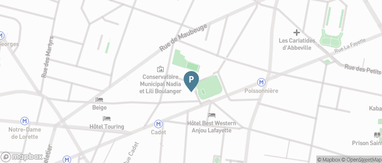 Carte parking Saemes Mayran