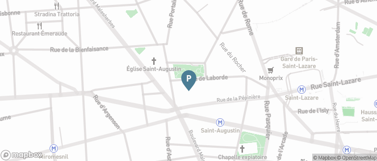 Carte parking Saemes Saint Augustin