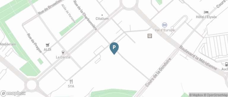 Carte parking Saemes Val d'Europe