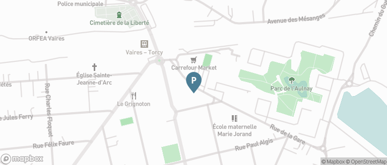 Carte parking Saemes Vaires centre ville