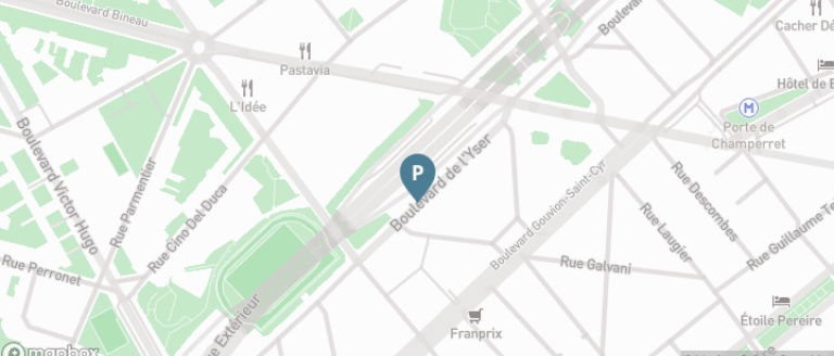 Carte parking Porte de Champerret