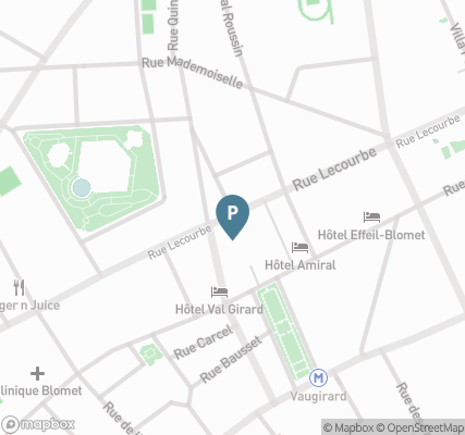 Carte parking Saemes Mairie du 15