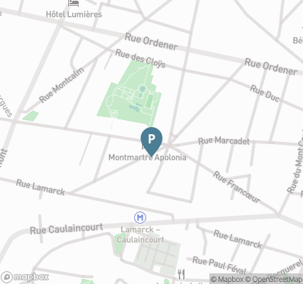 Carte parking Saemes Marcadet