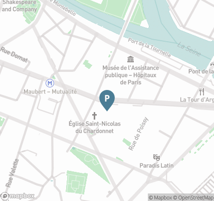Carte parking Saemes Maubert Collège des Bernardins