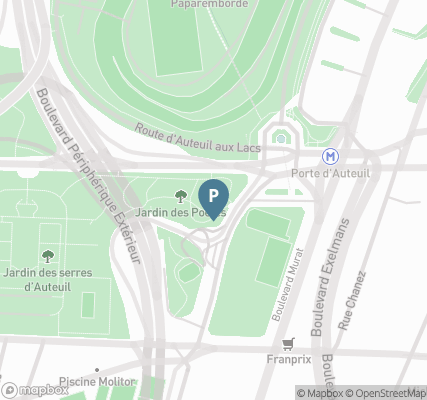 Carte parking Saemes Porte d'Auteuil