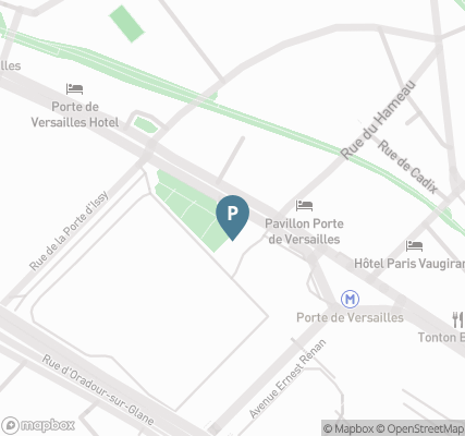 Carte parking Saemes Porte de Versailles