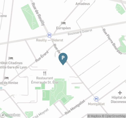 Carte parking Saemes Reuilly Diderot