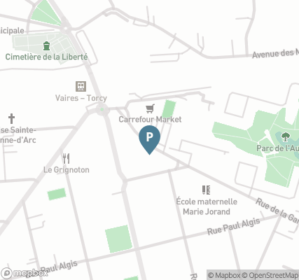Carte parking Saemes Vaires centre ville