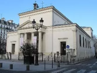 Eglise Sainte Marie des Batignolles dans le quartier des Batignolles de Paris