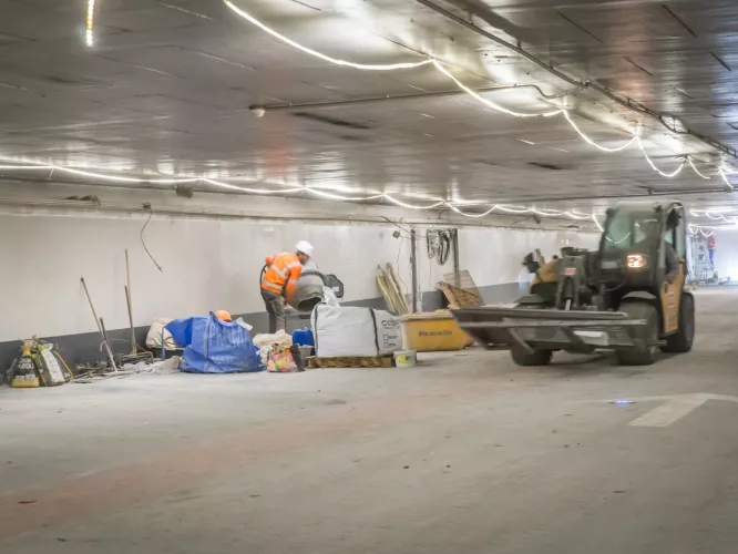 Travaux parking Saemes Haussmann Berri