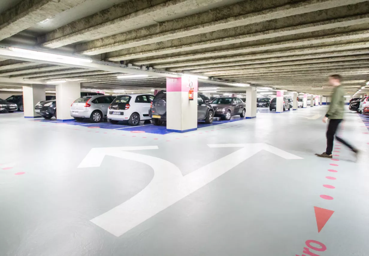 parking porte d'Orléans intérieur