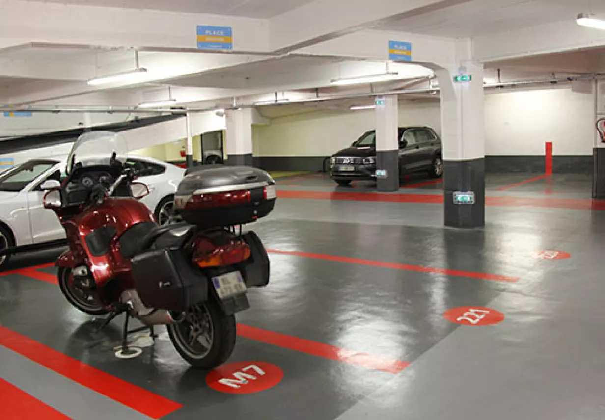 parking Mayran - places motos