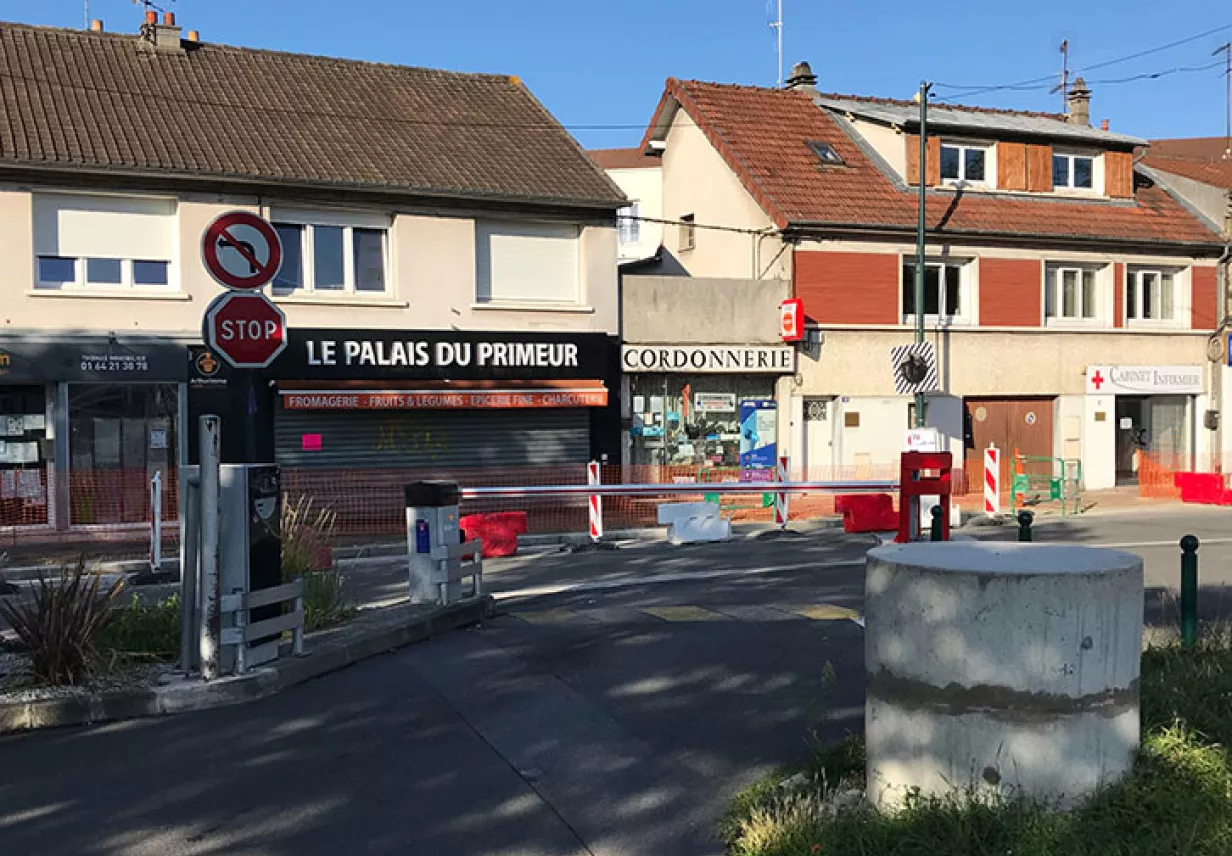 sortie parking Vaires centre ville