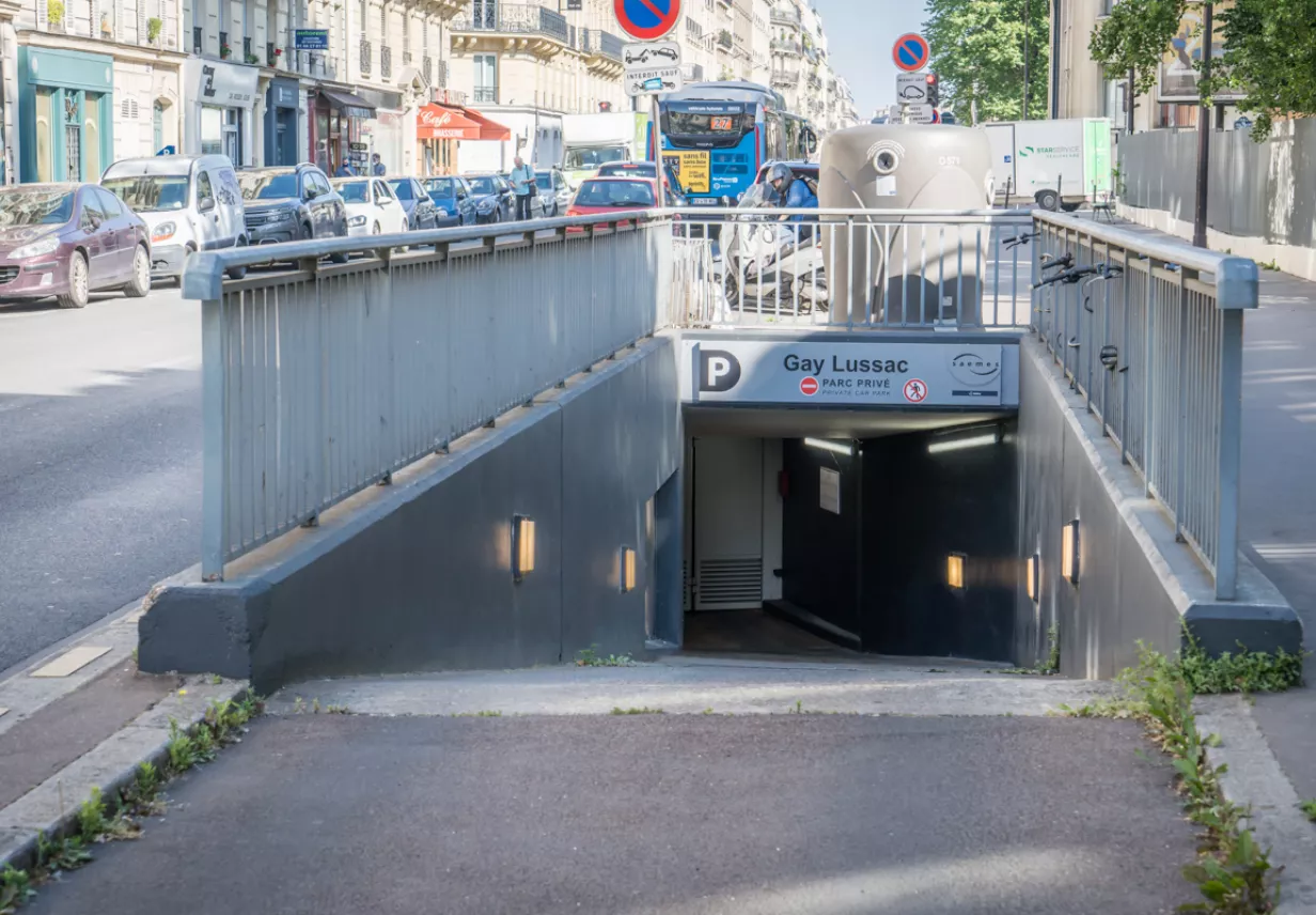 Parking Gay Lussac entrée