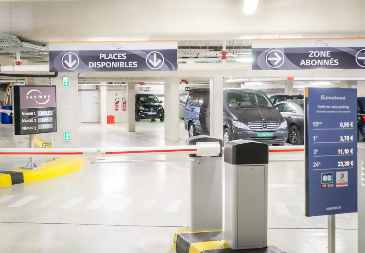 Parking Saemes Jean Bouin - Accès