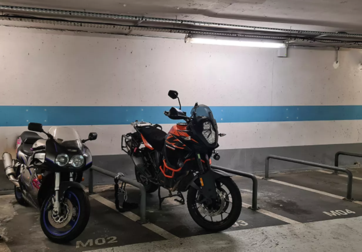 Parking Marcadet zone moto 