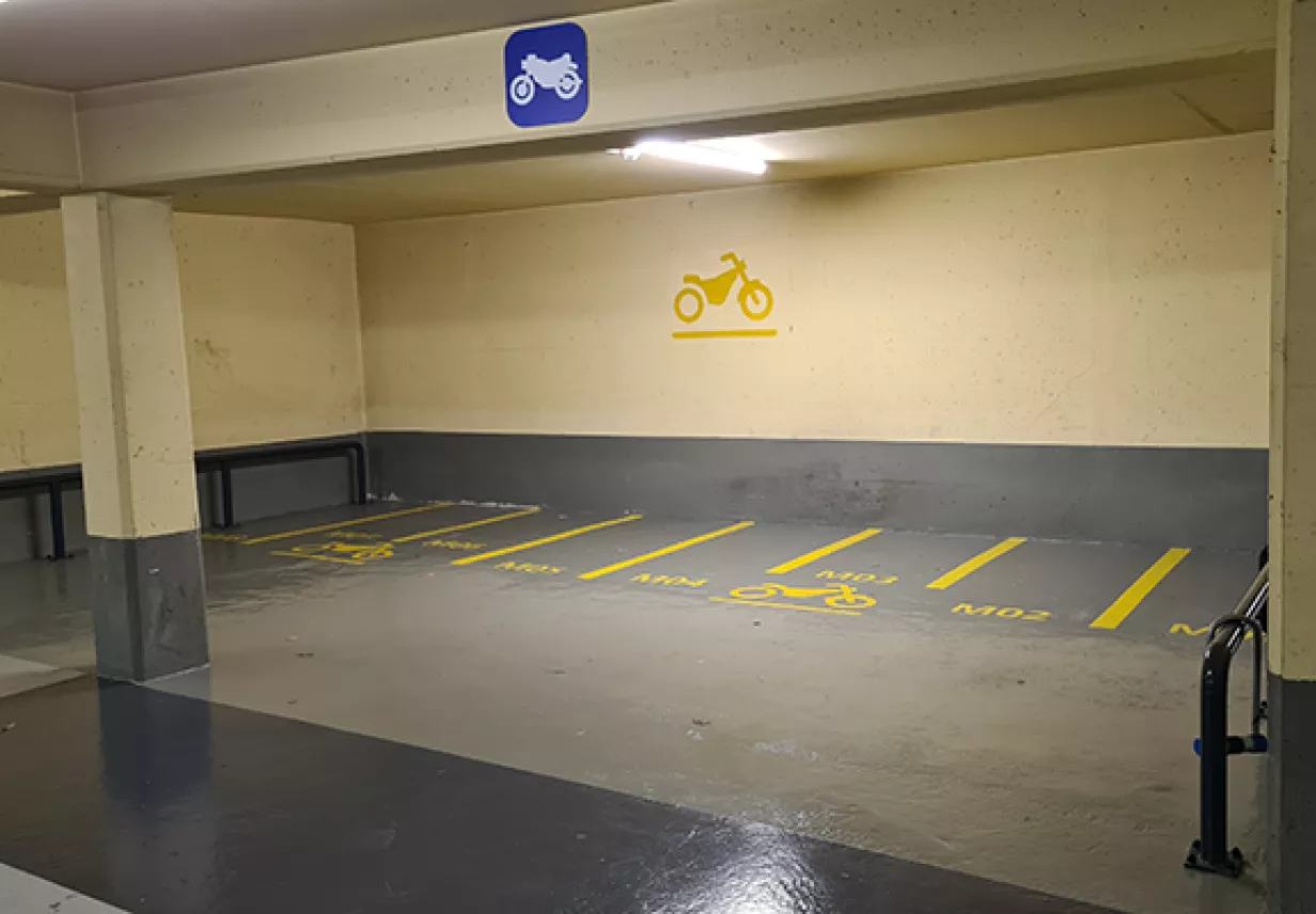Parking Gros Boulainvilliers zone moto