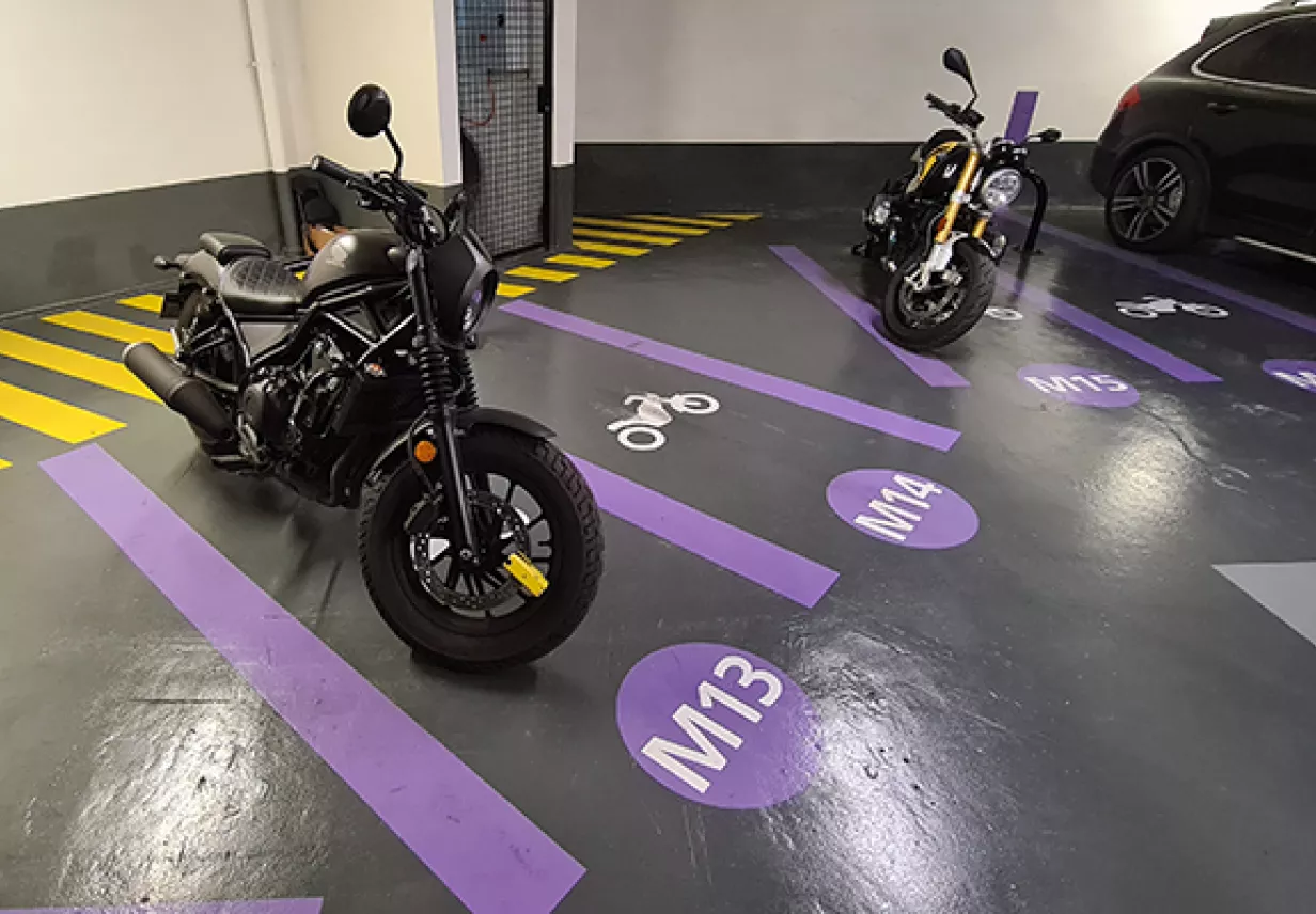 Parking Mayran motos 